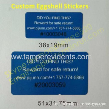 Destructible Asset Id Stickers,tamper Evident Property Label Stickers 